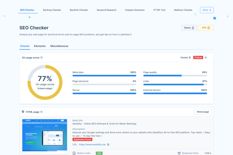 How to Perform a Full SEO Audit with Seobility